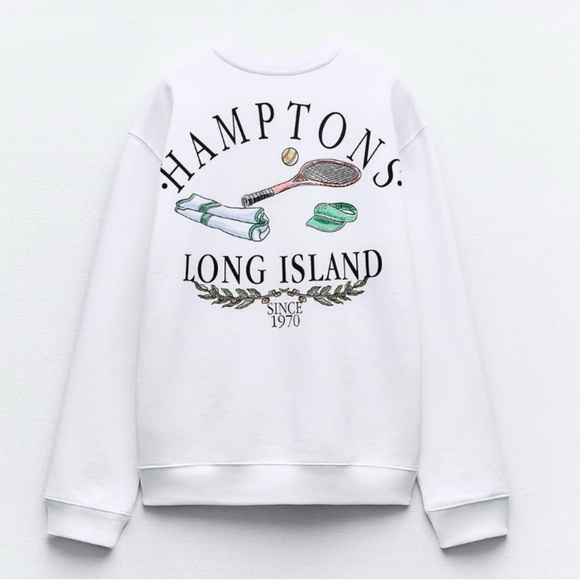 ZARA TEXT PRINT SWEATSHIRT - Picture 7 of 8